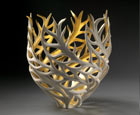 Gilded Coral Vase