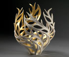 Gilded Coral Candle